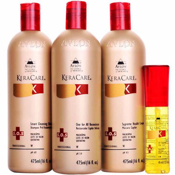 Keracare Ritual SOS Reconstrução Kit (4 Produtos)